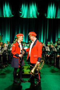 SØT MUSIKK: Korpslivet kan også by på romantikk. FOTO: GISLE BJØRNEBY